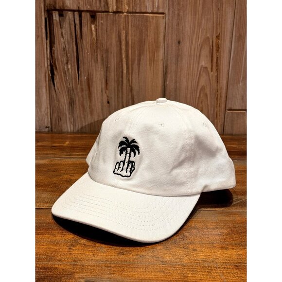 LOCAL AUTHORITY 'PALM' UNISEX SNAPBACK HAT in WHITE NWOT - Picture 1 of 4